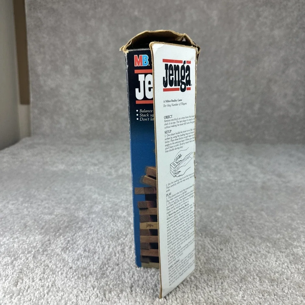 VINTAGE Jenga COMPLETE Milton Bradley 1986 Classic‎ Building Game